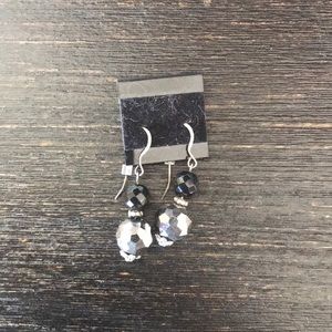 Black and Silver Earrings